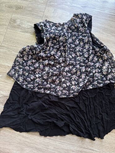 pantalone i tunike za punije: L (EU 40), Polyester, Floral, color - Black — 1