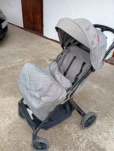 terex za decu: Lagana kišobran kolica za bebe/toddlere, siva boja. - Prostrano — 5