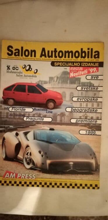tekstualni zadaci iz matematike za 3 razred osnovne skole: Autokatalog Salon automobila 1999,2000x4,2001x2007 i 2009. god. (Nisu — 1