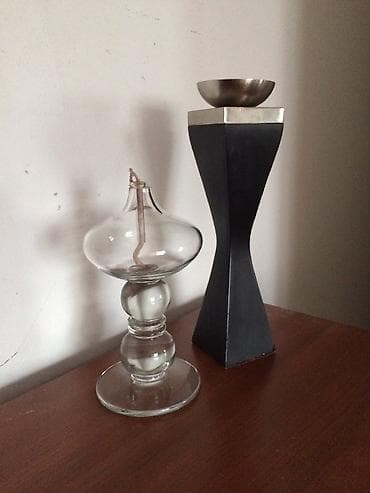 cirak za svece: Svecnjak, visina 25cm, visenamenski predmet od otpornog stakla sa — 1