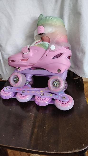 Kids' Clothes: Yvolution roleri neon combo vel 34-37 Koriscene dva puta samo tockici — 5