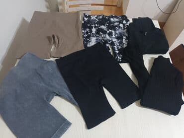 trenerke od mikrofibera: Trousers, M (EU 50), Nike, Joggers, color - Grey — 6