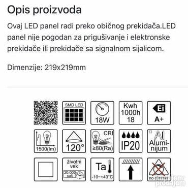 vilerov goblen cena: Plafonjera, bоја - Crna, Novo — 2