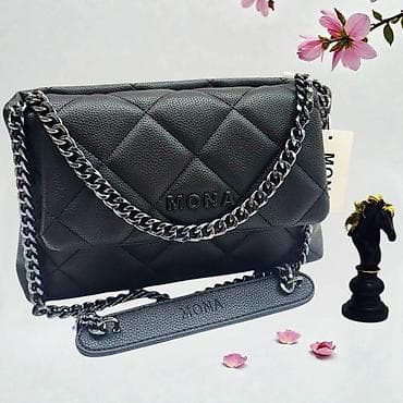 tokice za glavu: Torba MONA – elegantna ženska crossbody/ramena torba sa zlatnim lancem — 5