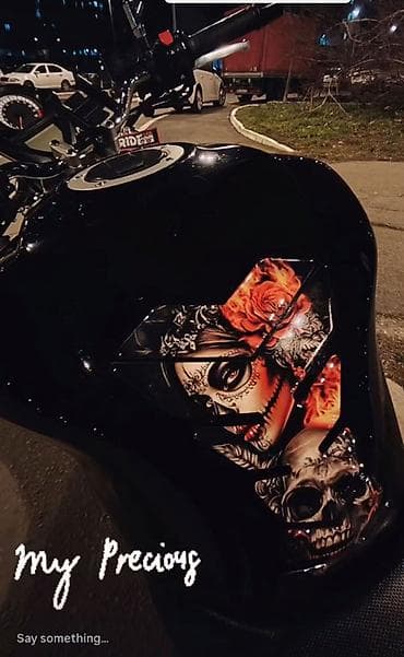 Ostala vozila: Skeletor Girl Tank pad - Stitnik rezervoara - 3D -2734 Tank pad — 3