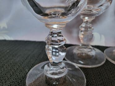 swarovski kristal cena: Case kristalno staklo za vino Zinnmunsen Nemacka iz 70,80ih. Case za — 7