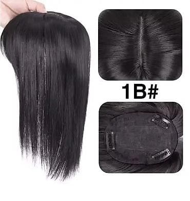 parfemske note: Topper/umetak za kosu – nijansa 1B (prirodno crna) - Tekstura: ravna — 1