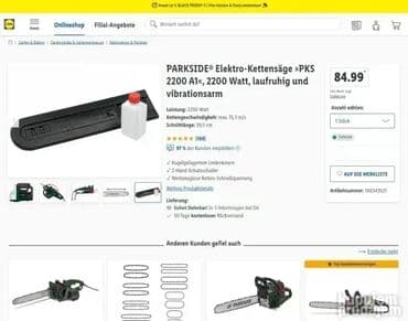 kupujem prodajem razno alati: AKCIJA #0213 Kvalitetna električna lančana testera PARKSIDE Germany; — 8