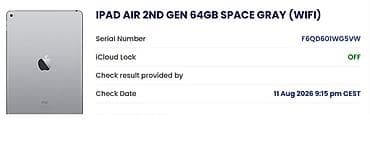 telefoni na preklop cena: Apple iPad A1566 (iPad Air 2) 64 GB bez kucista i displeja iCloud — 7