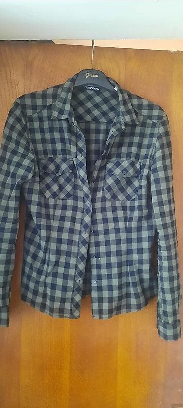 Košulje: Kosulja maslinasto zelena crna Teranova — 1