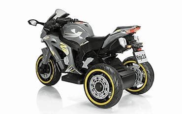 sminkerski sto za decu: Motor NINJA 2.0 Sivi – Veliki dečiji motor na akumulator na 3 točka — 3