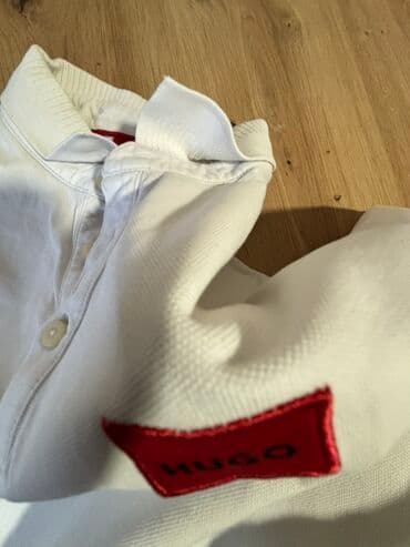 haljine sečene ispod grudi: HUGO muška polo majica – Slim Fit - Boja: bela - Kroj: slim fit — 8