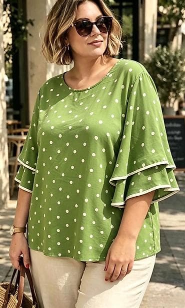 tosca blu beograd: Ženska bluza sa tufnama – model sa karner rukavima
2000
Din
Do xxl — 2