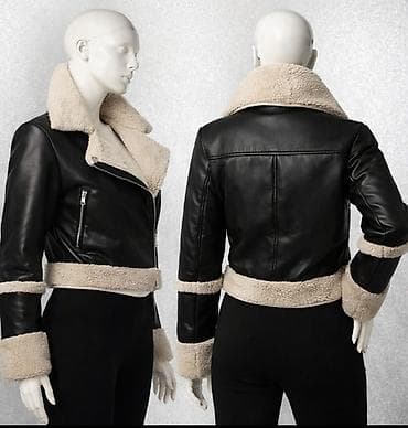 Ženska kratka pilotska jakna sa krznom (shearling stil) - Materijal