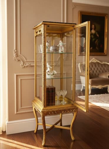 Stilske vitrine: 𝗩𝗶𝘁𝗿𝗶𝗻𝗮 𝘂 𝘀𝘁𝗶𝗹𝘂 𝗟𝘂𝗷𝗮 𝗫𝗩𝗜 𝘂 𝗽𝗼𝘇𝗹𝗮𝘁𝗶.𝗩𝗶𝘁𝗿𝗶𝗻𝗮 𝗶𝗺𝗮 𝗱𝘃𝗲 𝘀𝘁𝗮𝗸𝗹𝗲𝗻𝗲 𝗽𝗼𝗹𝗶𝗰𝗲 𝗶