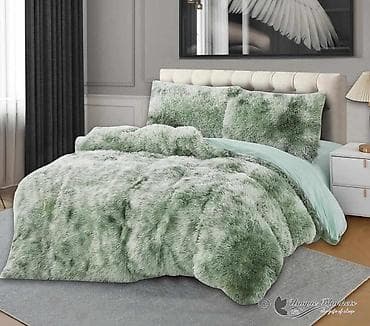 novi pazar stvari: Luksuzni set posteljine od veštačkog krzna – ultra mekano i toplo - — 9