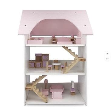 odeca za dalju prodaju: 🏡✨ DRVENA KUĆICA ZA LUTKE – VILA SA NAMEŠTAJEM 💖👧 🎀 Poklon koji će — 4