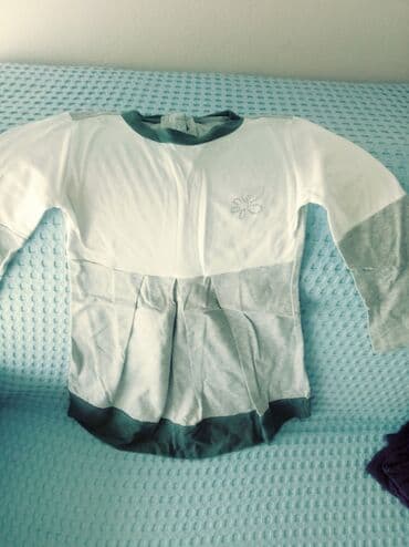 karirane sive pantalone: Haljina, a moze i kao tunika, Beba kids vel.6 — 1