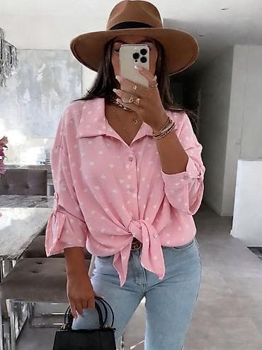 Lične stvari: ✨✨Ženska ležerna košulja na tufne - Model: klasična košulja na dugmad — 1