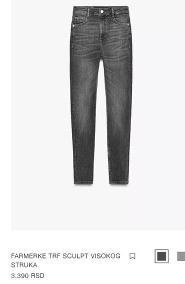 nike tech fleece m: Farmerke zara skinny sculpt nove, imaju elastina visok struk, sive i — 11