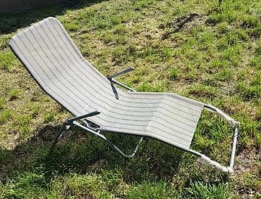 Ležaljke i ljuljaške: JYSK ležaljka KALMAR, siva – dimenzije Š60 x D168 cm. - Dizajn sa — 2