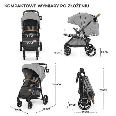 hauck kolica cena: KINDERKRAFT KOLICA ZA BEBE GRANDE PLUS GRAY (SKU: KSGRAN00GRY) — 3
