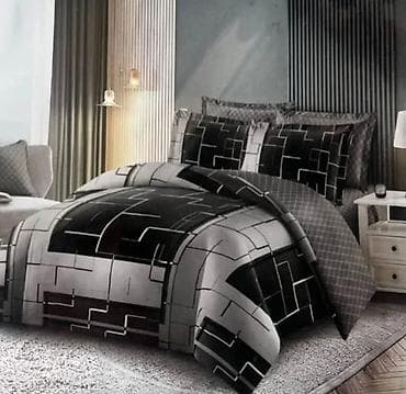 Bed sheets: Posteljina bracna luksuzna sa dva lica,višedelni setovi sa 3D štampom — 3