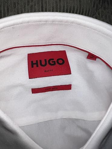 lv kais muski: Košulja Hugo Boss, bоја - Bela — 6