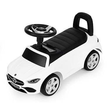 motor guralica za decu: Guralica Mercedes C CLASS sa interaktivnim volanom i zvucima, WHITE — 3