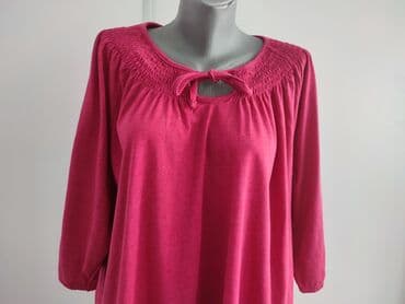 Women's Clothing: 5XL, Spandex, Single-colored, color - Pink — 2
