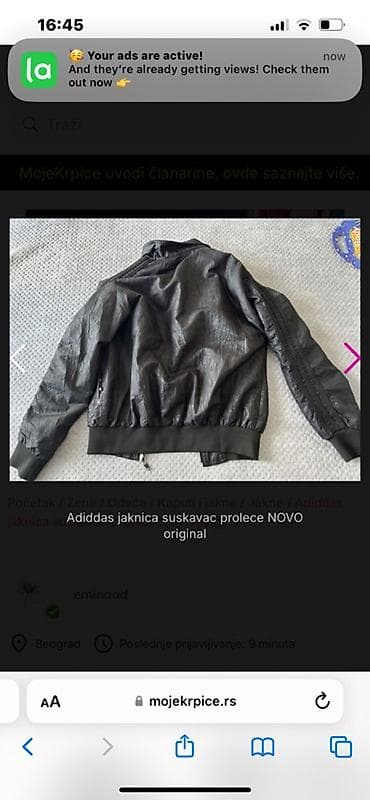 diesel suskavci: Adidas ženska jakna – suskavac za proleće, original - Model: klasična — 5