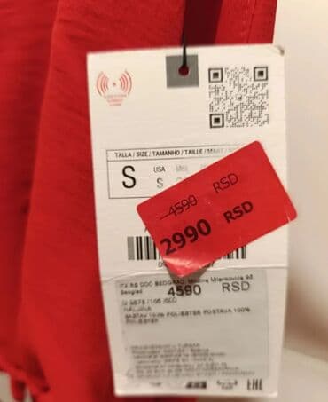 Zara S, color - Red, Evening, Without sleeves — 4