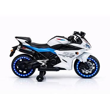 motor na 4 tocka za decu: Veliki Dečiji Motor RR – Beli (SM-26203B-290) Futuristički električni — 3