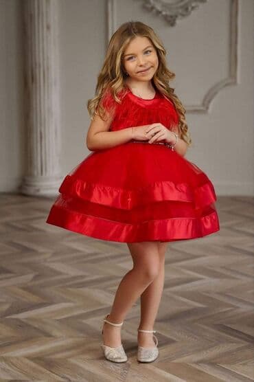 satenske pidzame: Predivne haljinice saten, til, perje, šljokice, za princezice od — 7