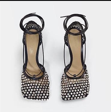 nike patike 270: Bottega Veneta Sparkle Stretch ukrašene mrežaste salonke - Model — 2