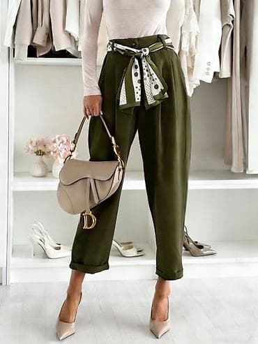 Muška obuća: ✅Ženske pantalone sa visokim strukom i šalom-kaišem
✅2250 din — 9