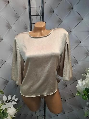 til suknja: Ženska elegantna bluza sa 3/4 širokim rukavima - Materijal: lagan — 1