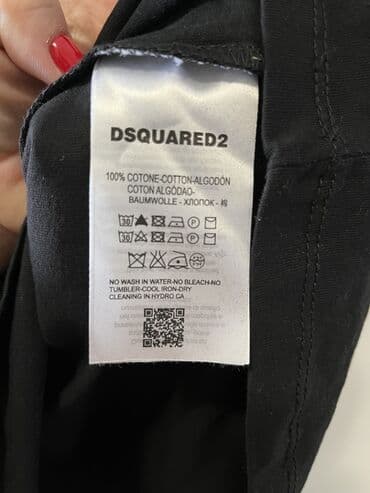 c a basic majice: Short sleeves T-shirt, 2XL (EU 56), Dsquared2, color - Black, Cotton — 4