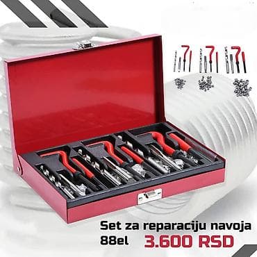 rezervoar za agregat: Set za reparaciju navoja – 88 elemenata Profesionalni komplet za — 1