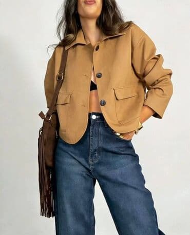 havajske kosulje: Ženska kraća jakna – više boja - Kroj: boxy/kratak, ravne linije — 2