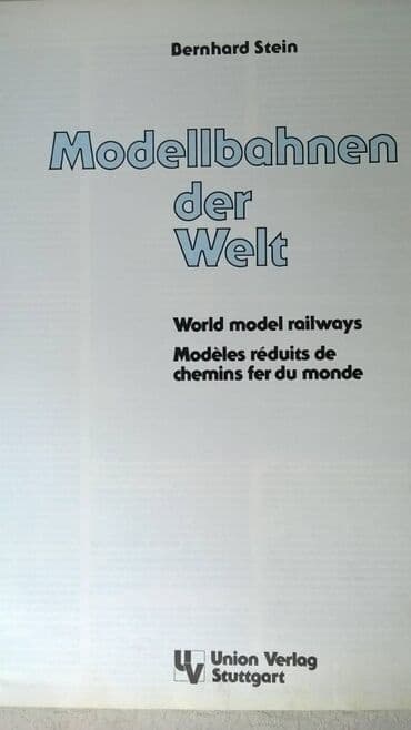 cipela na kraju sveta audio knjiga: Knjiga:Modellbahnen der Welt 1984/85.HO(Modeli vozova svih — 3