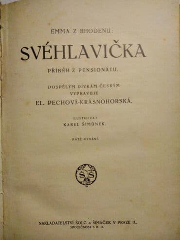 5 knjiga za 999: Antikvarna knjiga:Svehlavicka 1923. god. 259 str. 20,5 cm — 2
