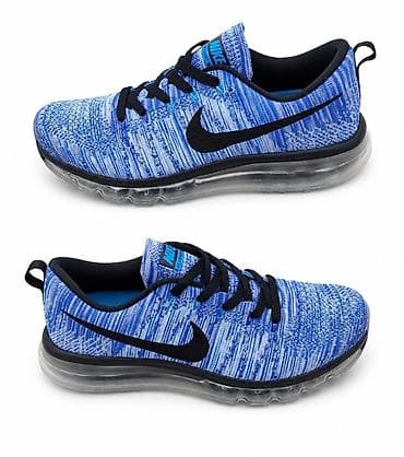 duboke patike za kosarku: Nike muške patike za trčanje – plavo/crne - Model sa Flyknit — 1