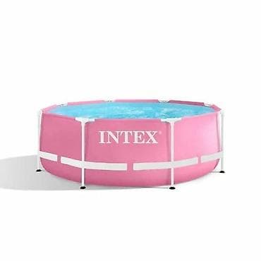 sto za kampovanje uradi sam: 28290 Pink Metal Frame bazen 244×76 cm Roze boja unosi vedrinu i — 1