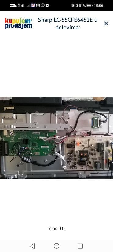 cetka za ispravljanje kose cena: Sharp LC-55CFE6452E – delovi Dostupni originalni delovi sa modela — 8