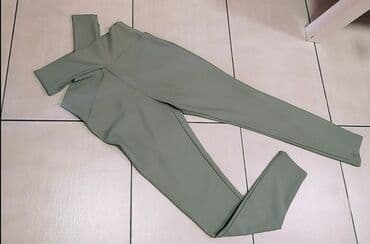 push up helanke: S (EU 36), Lycra, color - Green, Single-colored — 3