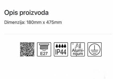 polovna pumpa za bazen: Šifra:617707 Artikal: Stubna lampa Tip grla: E27 Broj grla:1 Ready for — 2