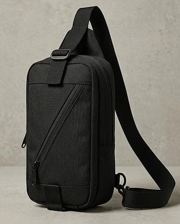 Uniseks crossbody/torbica preko ramena – crna, kompaktna i