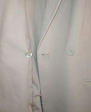 hugo suknja: NOVO/H&M ženski blejzer "old money "stil – bež/šampanj ton Ramena — 5