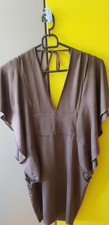 S (EU 36), color - Brown, Evening, Short sleeves